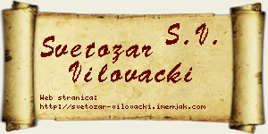 Svetozar Vilovački vizit kartica